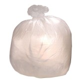 PowerFULL 24" x 23" 1mil Can Liners, 7-10 Gallon - Clear, on Rolls